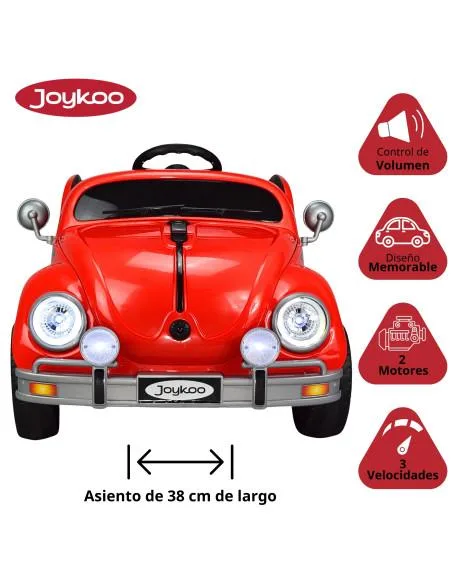 Montable para Niños Vocho Electrico Control Remoto luz 12V | Joykoo Tienda Oficial