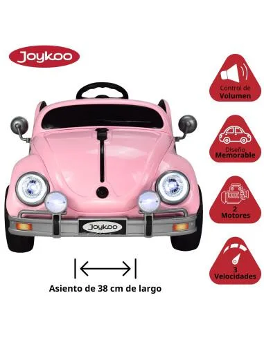 Montable para Niños Vocho Electrico Control Remoto luz 12V | Joykoo Tienda Oficial