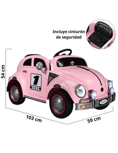 Montable para Niños Vocho Electrico Control Remoto luz 12V | Joykoo Tienda Oficial