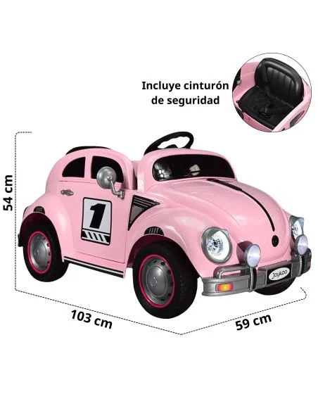 Montable para Niños Vocho Electrico Control Remoto luz 12V | Joykoo Tienda Oficial