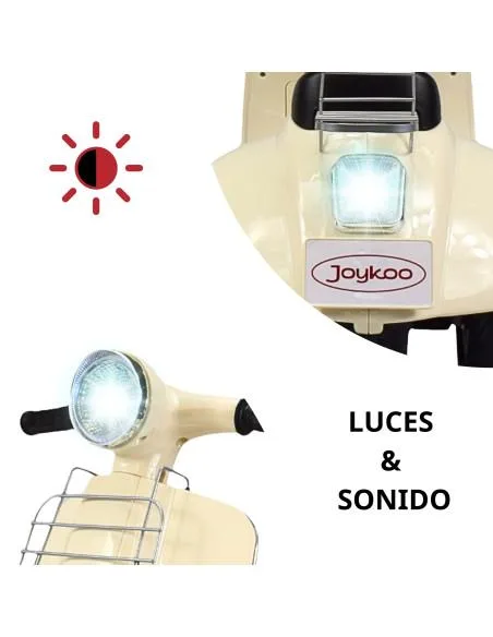 Motocicleta Montable Electrica Doble Asiento Sonido Luz Led 6v | Joykoo Tienda Oficial