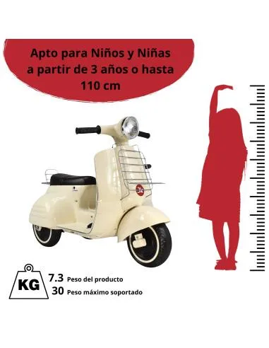 Motocicleta Montable Electrica Doble Asiento Sonido Luz Led 6v | Joykoo Tienda Oficial
