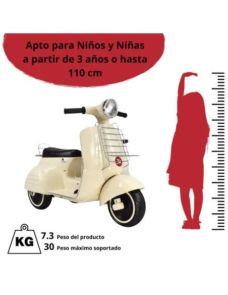 Motocicleta Montable Electrica Doble Asiento Sonido Luz Led 6v | Joykoo Tienda Oficial