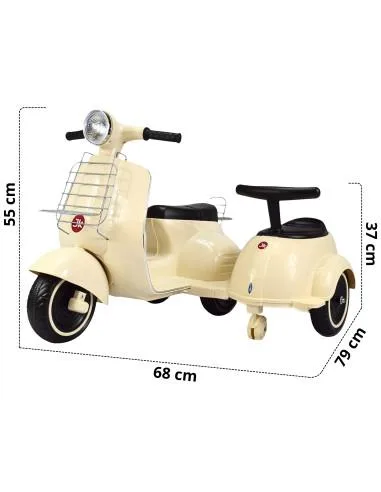 Motocicleta Montable Electrica Doble Asiento Sonido Luz Led 6v | Joykoo Tienda Oficial
