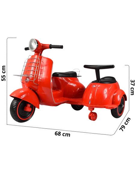 Motocicleta Montable Electrica Doble Asiento Sonido Luz Led 6v | Joykoo Tienda Oficial