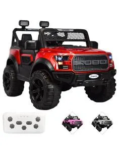 Montable Electrico Raptor para Niños Control Remoto Luz Led 12v Joykoo - 1 2