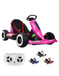 Montable Electrico Go Kart para Niños Largo Ajustable Luz 12v Joykoo - 1