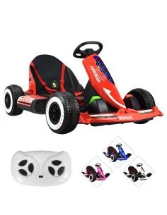 Montable Electrico Go Kart para Niños Largo Ajustable Luz 12v Joykoo - 1 2