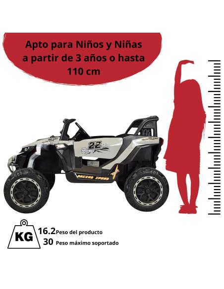 Montable Electrico Speed para Niños Control Remoto Luces Led y Sonido Bluetooth 12v | Joykoo Tienda Oficial