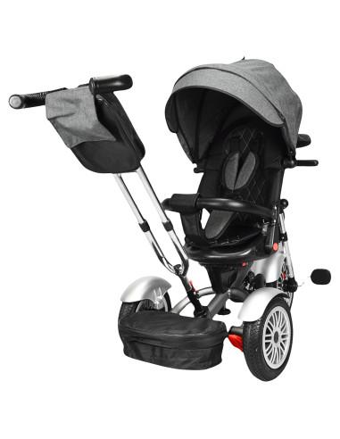 Triciclo para Niños Asiento Reclinable Giratorio 360 Luz y Sonido Llantas de Goma | Joykoo Tienda Oficial