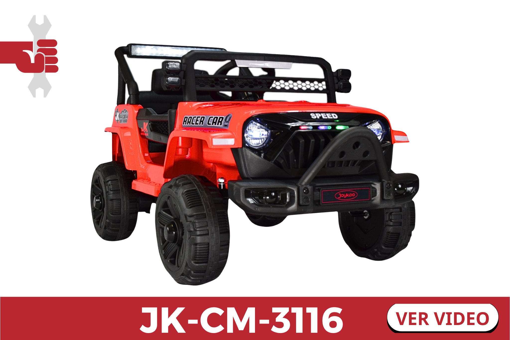 Tractor montable infantil a bater&iacute;a modelo JK-CM-5156 &ndash; imagen para video de gu&iacute;a de armado